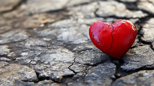 Resilient Heart on Cracked Earth.