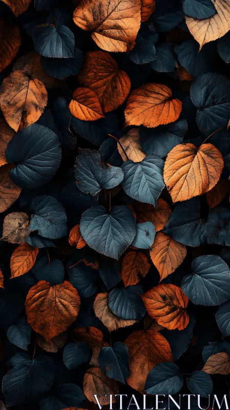 Midnight copper leaves in a cozy autumn tapestry.