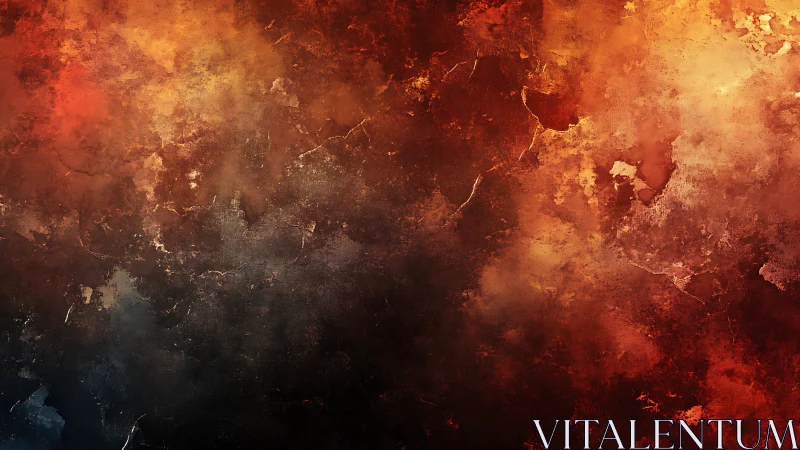 Fiery Dreams: Warm Textures Meet Bold Expression.