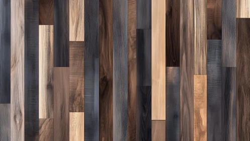 Modern wood panel background with multi-tone planks, seamless look.