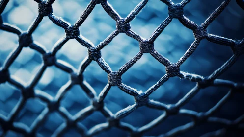 Macro study of interlaced synthetic rope net geometry.