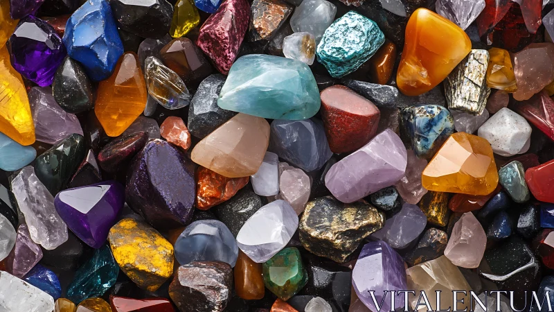 Jewel-toned pebbles crowd together and quietly outshine rainbows