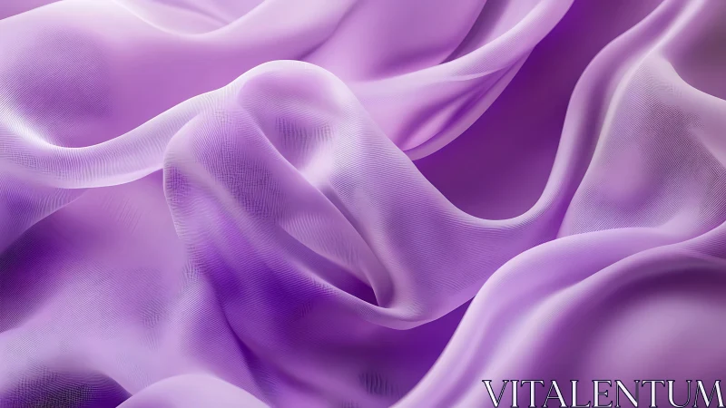 Translucent lavender fabric folds with fine microtextured shading