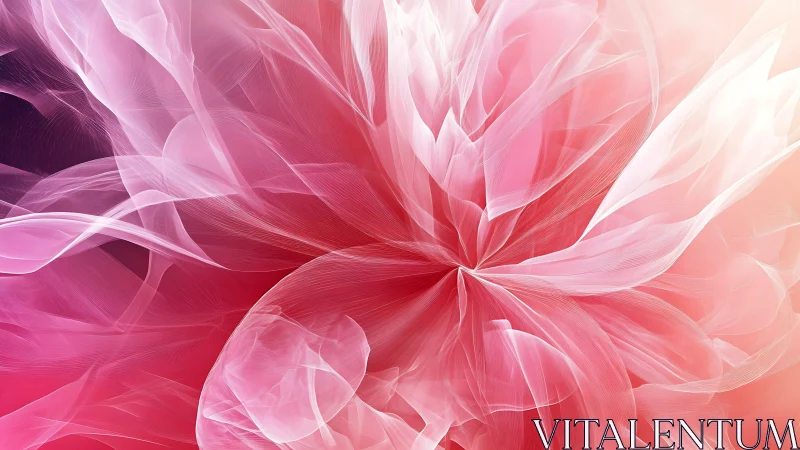 Silken petals in motion, a soft bloom of glowing light.