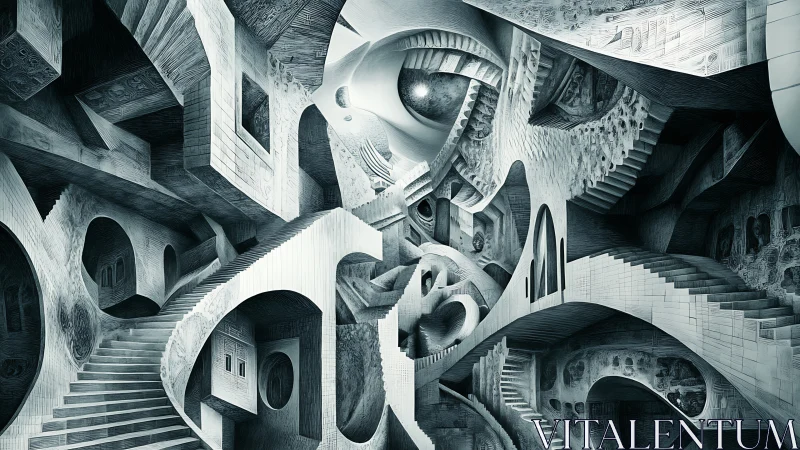 Labyrinth of impossible stairways and dreaming stone arches.