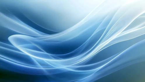 Silken blue wavelengths drifting across a quiet digital sky.