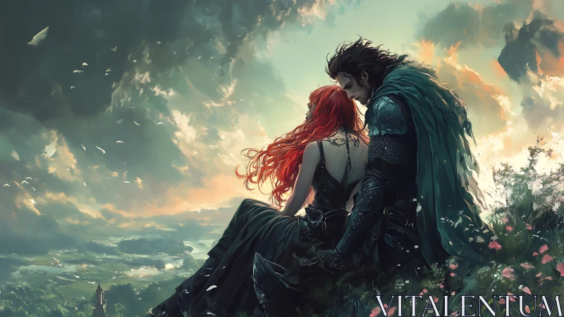 Crimson-Haired Romance Crowns the Sky's Edge.