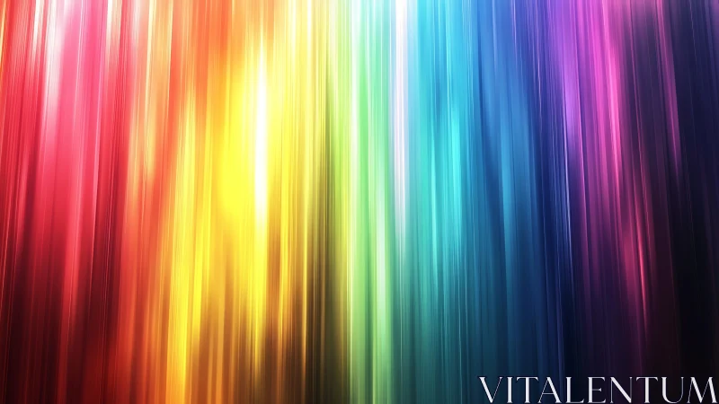 Glowing rainbow light streams creating a cozy color cascade.