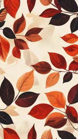 Rust-red leaves drift upward like quiet paper flames