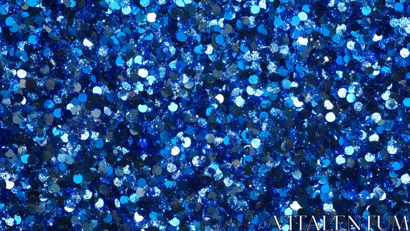 Midnight blue glitter galaxy sprinkled in shimmering dots.