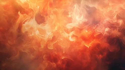 Fluid Fire Abstraction: Layered Flame Dynamics in Warm Spectrum