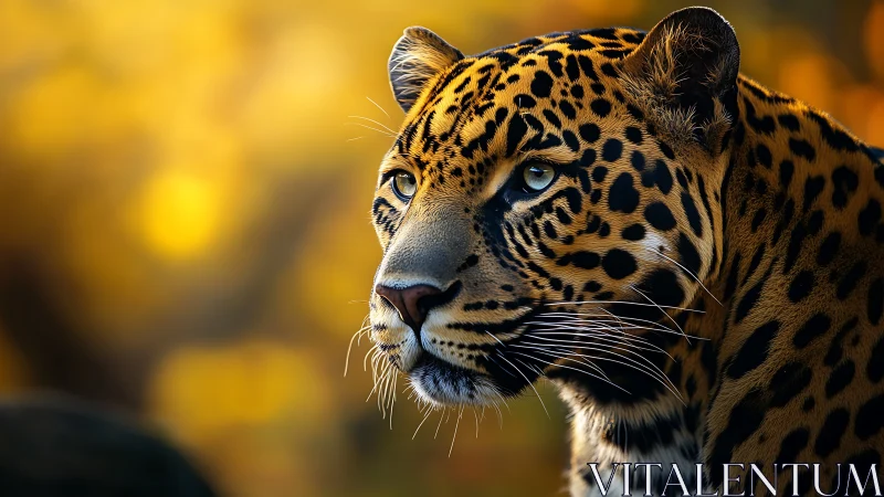 Leopard's Luminous Gaze Pierces Golden Afternoon.