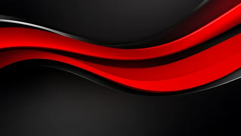 Elegant Red and Black Abstract Wave Design with Modern Feel.