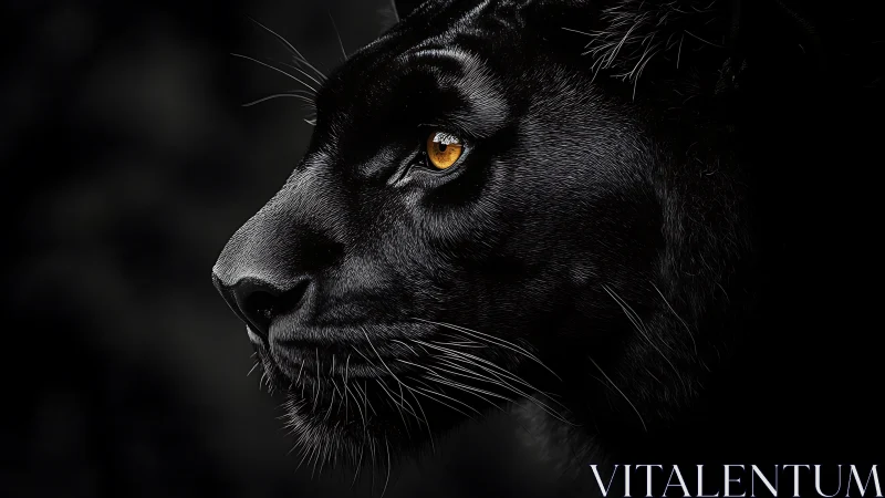 Black Cat's Amber Gaze Unveiled.