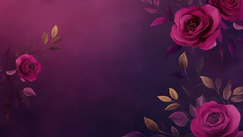 Velvet Roses in Bloom: A Luxe Floral Garden.