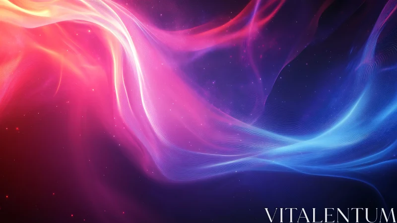 Bichromatic light waves curve across a deep cosmic gradient field