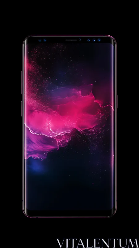 Neon Nebula Erupts: Magenta Storm Electrifies Glass.