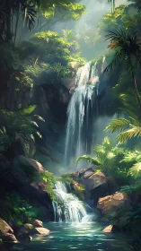 Tropical cascade in vertically composed digital rainforest study.