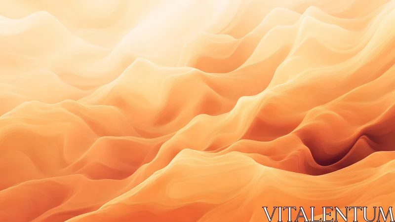 Soft sunrise dunes in glowing abstract desert light.