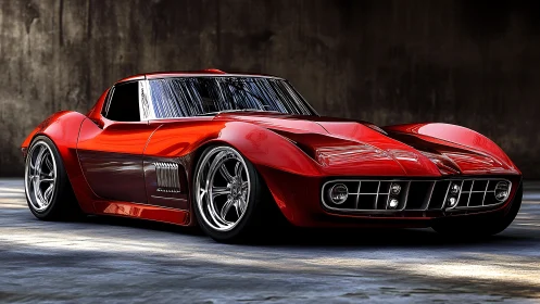 Crimson street missile merges retro muscle with modern sheen.