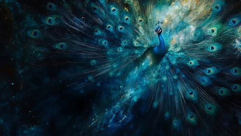 Starlit Peacock Nebula Unfurling Its Cosmic Crown.
