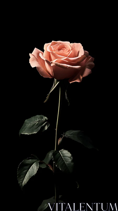 Coral Bloom's Solitary Dance Against Darkness