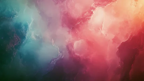 Nebula daydream drifts from teal twilight to molten dawn