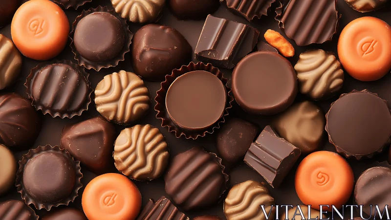 Assorted Chocolate Confections in Box Arrangement