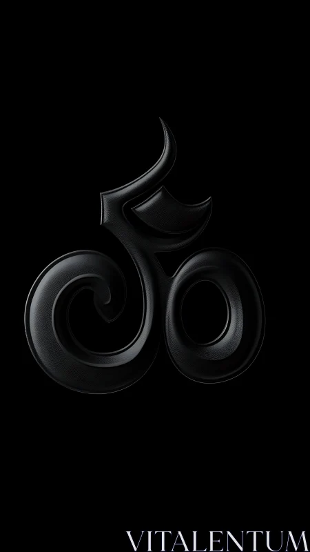 Three-Dimensional Spiral Symbolism with Curved Volumetric Geometry