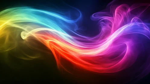 Chromatic winds race across the night like liquid starlight