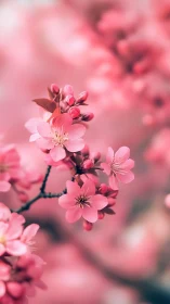 Pink Blossoms in Soft Focus Dreaming.