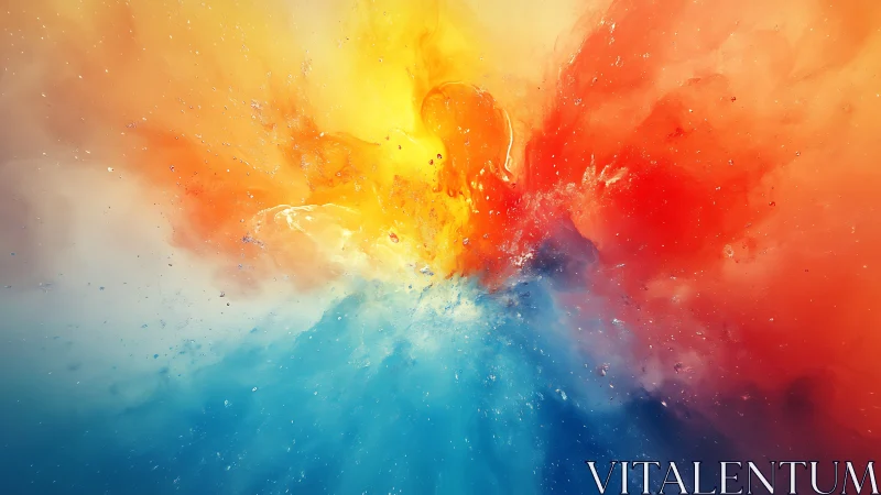 Triangular diffusion of warm and cool pigment fields.