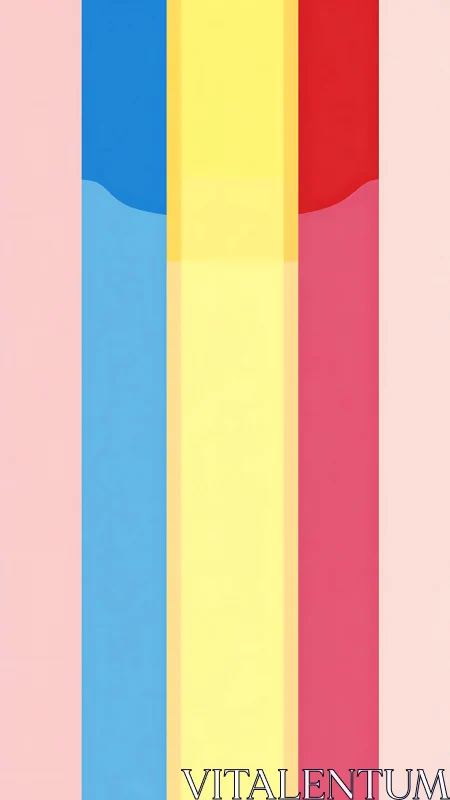 Soft candy stripes in playful pastel primaries glow gently.