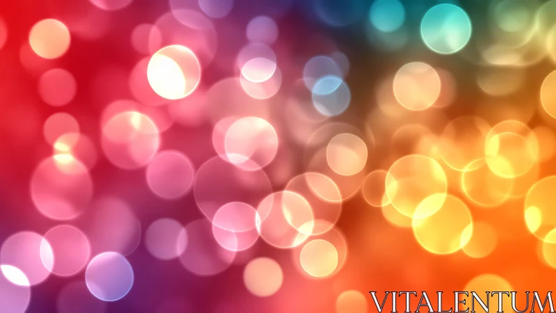 Chromatic bokeh orbs drifting through a radiant spectrum.