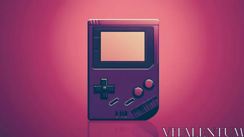 Isometric Retrograde Gaming Device Rendered in Digital Dimension.