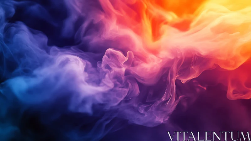 Color storms drift like cosmic smoke across silent void