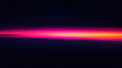 Neon horizon streak ignites a midnight void with radiant pulse.