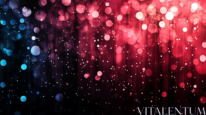 Glittering nebula beads drift between electric blue and rose