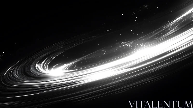 Star-swept Halo Surge around a Midnight Gravity Well.