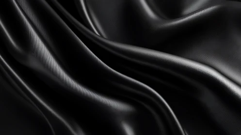 Silken Waves in Monochrome: Luxurious Fabric Flows.