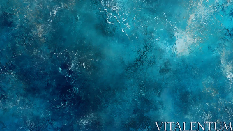 Turquoise abstract texture suggests deep ocean atmosphere.