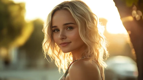 Backlit portrait study with golden hour rim‑lighting analysis.