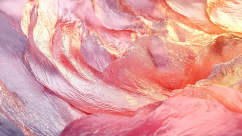 Translucent iridescent petals rendered with high subsurface scattering