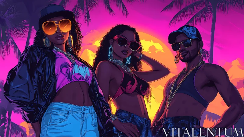 Neon sunset crowns a trio of swagger-soaked style icons