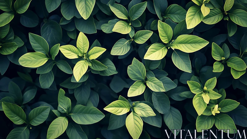 Gentle green leaves creating a calm, cozy garden moment.