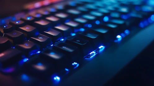 Neon keystroke highway under midnight gamer starlight.