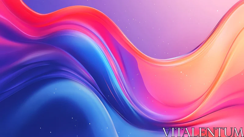 Vibrant fluid gradient waves in luminous digital abstract.