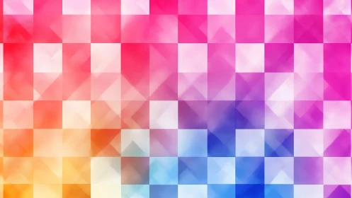 Geometric grid shows layered gradient transitions across color