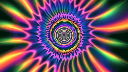 Rainbow vortex ripple pulling you into playful color worlds.