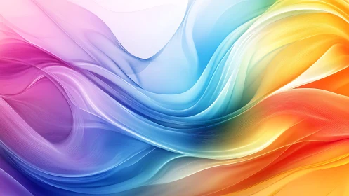 Vibrant fluid color waves in abstract digital gradient composition.